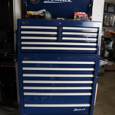Homak Roller Tool Cabinet and Chest Combo with Tools!