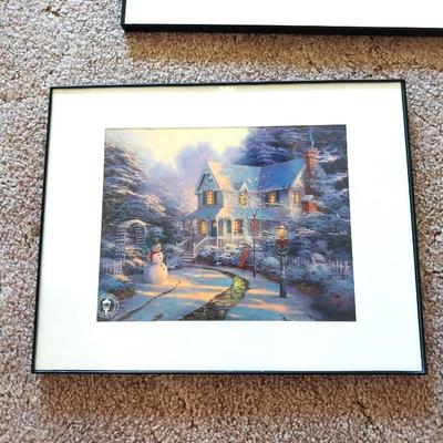 THREE FRAMED ART