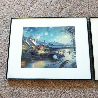 THREE FRAMED ART