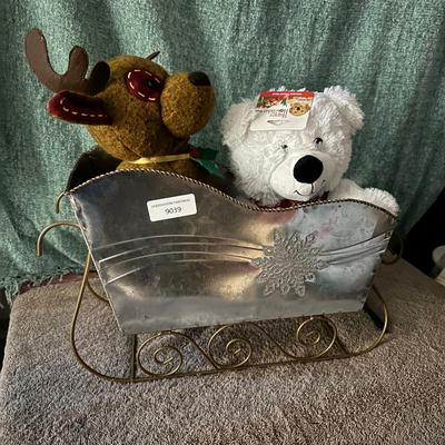 Christmas Decorations - Bear, Reindeer and Sleigh