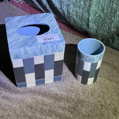 Bathroom Tissue Holder & Cup