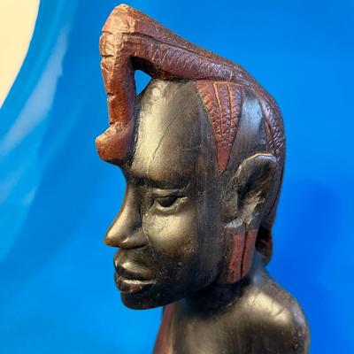 INTERESTING IRON WOOD AFRICAN OR MICRONESIAN? CARVING BUST