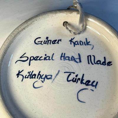 PRETTY FLORAL HANGING PLATE FROM TURKEY