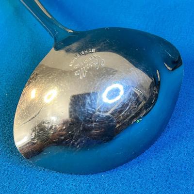 FANCY SMALL SERVING LADLE FLORAL HANDLE STAINLESS 