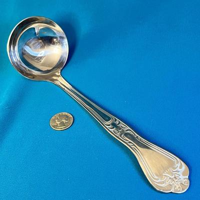 FANCY LARGER SILVER PLATED SERVING LADLE â€œSPOONFUL OF COMFORTâ€ 