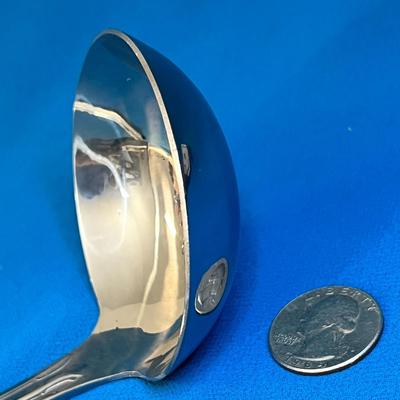 FANCY LARGER SILVER PLATED SERVING LADLE â€œSPOONFUL OF COMFORTâ€ 