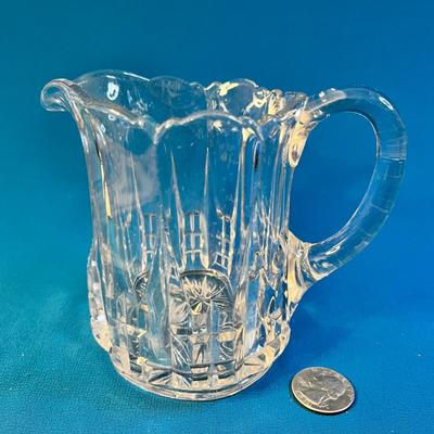 VINTAGE CRYSTAL PITCHER/ CREAMER
