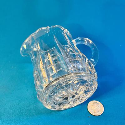 VINTAGE CRYSTAL PITCHER/ CREAMER