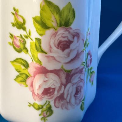 PRETTY FLORAL CERAMIC PITCHER