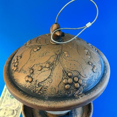 CUTE HANGING BIRD FEEDER FAUX METAL