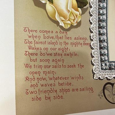 FABULOUS ANTIQUE BEAUTIFULLY ILLUSTRATED MARRIAGE CERTIFICATE 1902 