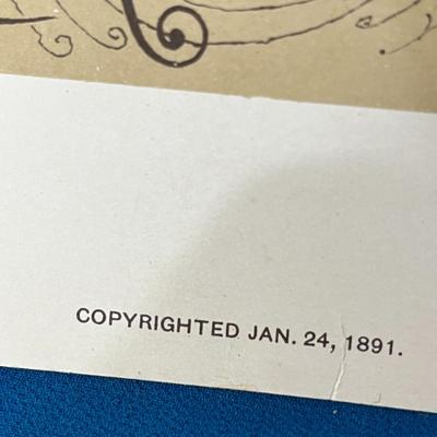 FABULOUS ANTIQUE BEAUTIFULLY ILLUSTRATED MARRIAGE CERTIFICATE 1902 