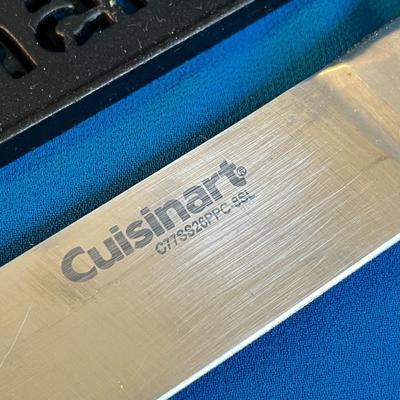 CUISINART KITCHEN KNIFE 8â€ BLADE AND SHEATH- TEXTURED HANDLE