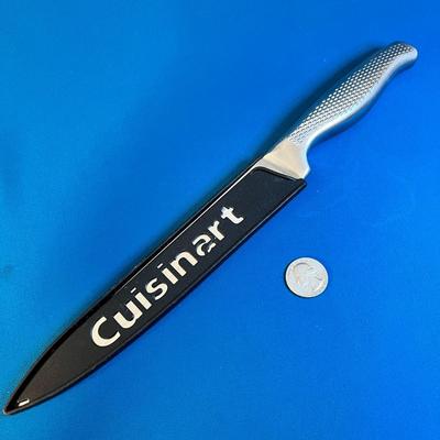 CUISINART KITCHEN KNIFE 8â€ BLADE AND SHEATH- TEXTURED HANDLE