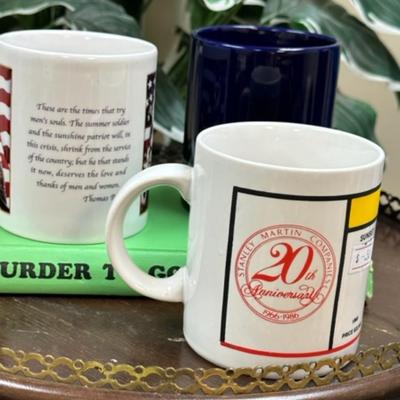 A Murder on The Go and mugs for a cold winter night