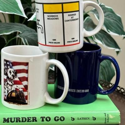 A Murder on The Go and mugs for a cold winter night