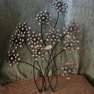 24" X 30" Decorative Metal Sparkly Wall Art
