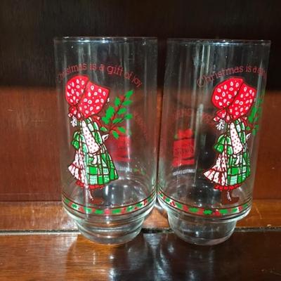 Vintage Christmas glasses