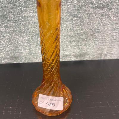 10" Amber Vase