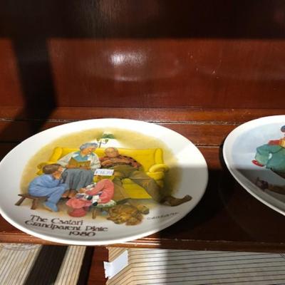 3 grandparent themed collector plates