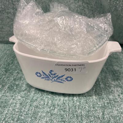 Corning Ware 7" Blue Cornflower Baking Dish with Glass Lid