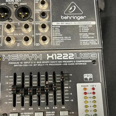 Behringer Xenyx X1222 USB Mixer 24 Bit Multi-FX Processor