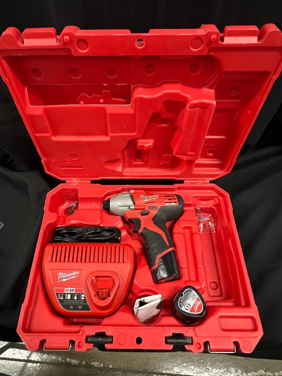Milwaukee Drill, Charger & Case