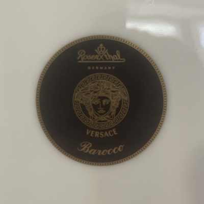 Versace X Rosenthal Gold & Black Barocco Plate