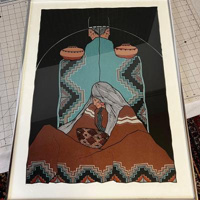 South Western Signed and Numbered Print Framed