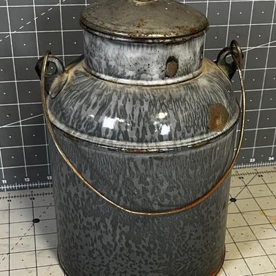 Antique Jug or Jar Granite Wear 