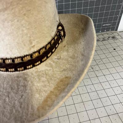 Vintage Tan Gray Hat by STETSON 7-7/8 