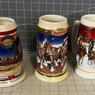 Budweiser Collection of Mugs  (3)