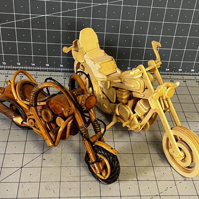 Wood Motorcycle Models (2)  