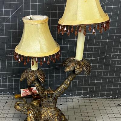Resin Elephant Table Lamp