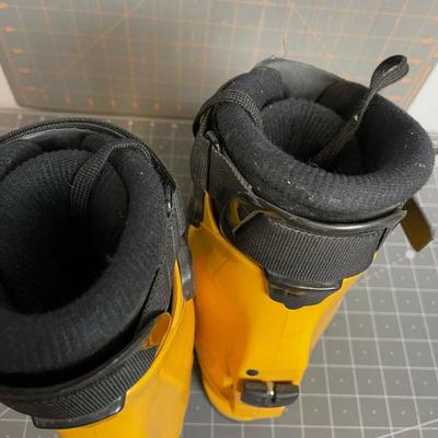  SCARPA Boots Yellow Men's 6/7SX Mountaineering Ice Climbing Alpine Telemark ~~