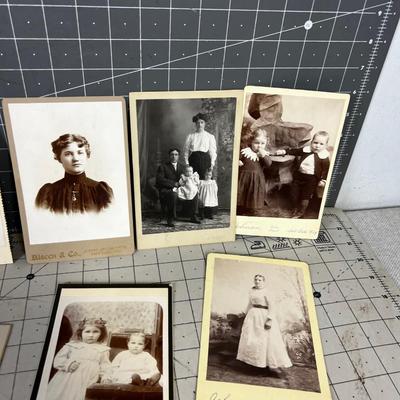 Old Timey Photos ANTIQUE Cabinet Cards SLC UT 