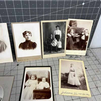 Old Timey Photos ANTIQUE Cabinet Cards SLC UT 