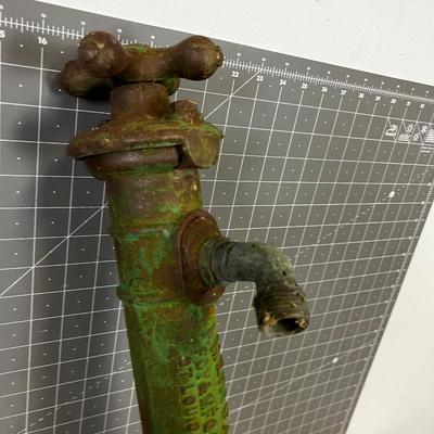 Antique Well Pump Head, Red Color