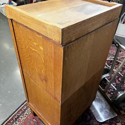 Antique OAK Cabinet with a Top and a base