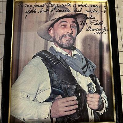 Autograph of KEN CURTIS From Gun Smoke, Festus 