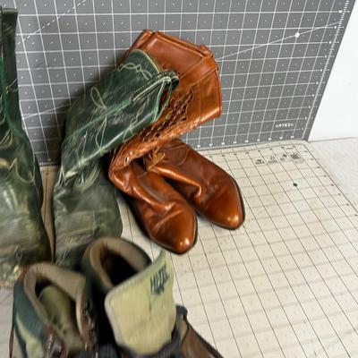 Size 6-1/2 Women's BOOTS (3 pair) 