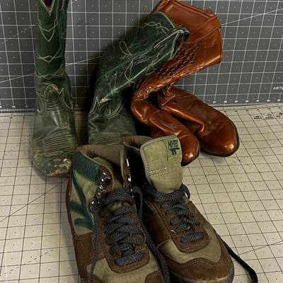 Size 6-1/2 Women's BOOTS (3 pair) 