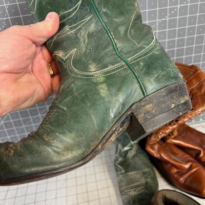 Size 6-1/2 Women's BOOTS (3 pair) 