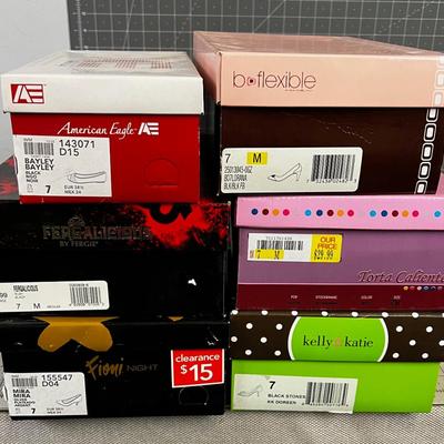 ALL SIZE 7 'NEW Flats to High Heels