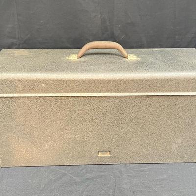 Vintage Tru-Test Steel Tool Box with 2 Drawers