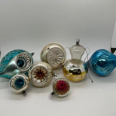 Mixed Lot of Blown Glass Christmas Holiday Tree Ornaments