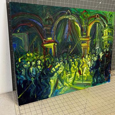 Modern Art Oil Painting, artist Sighned