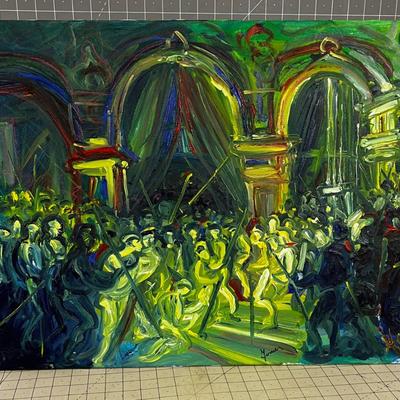 Modern Art Oil Painting, artist Sighned
