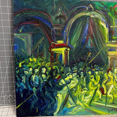 Modern Art Oil Painting, artist Sighned