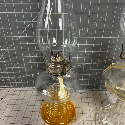 2 Vintage Kerosene Lamps